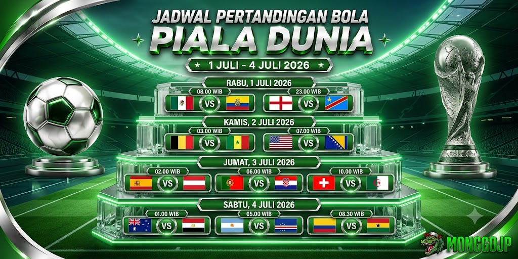 Jadwal Piala Dunia 2026 MONGGOJP
